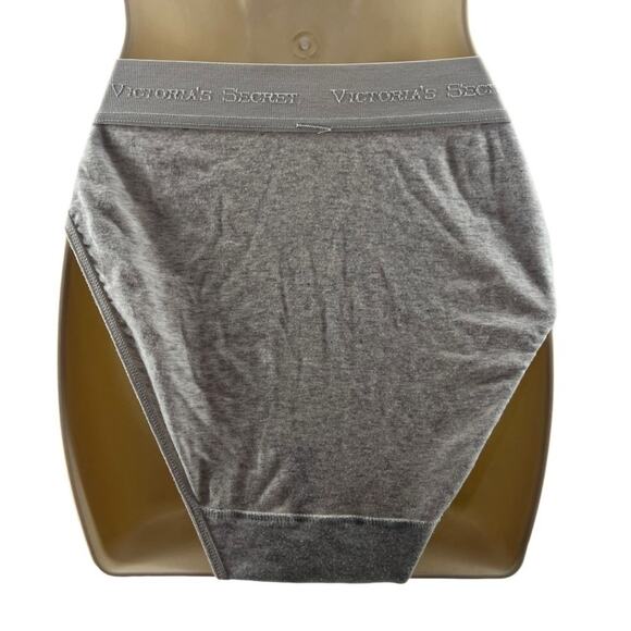 Vintage Victoria Secret Signature Soft-Stretchy Hi Leg Rio Panty Grey Size Small - Picture 5 of 5